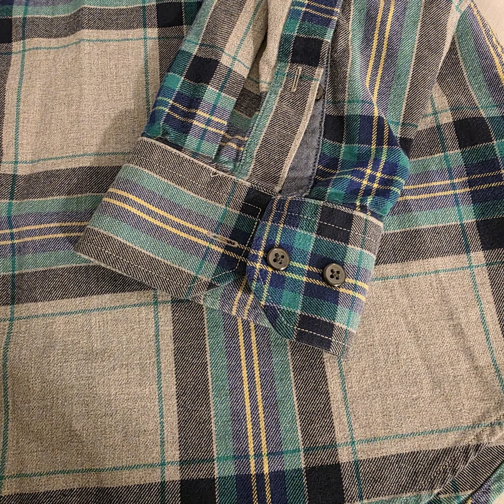 Banana Republic Luxe Mens Lightweight Flannel Plaid Shirt Sz XL